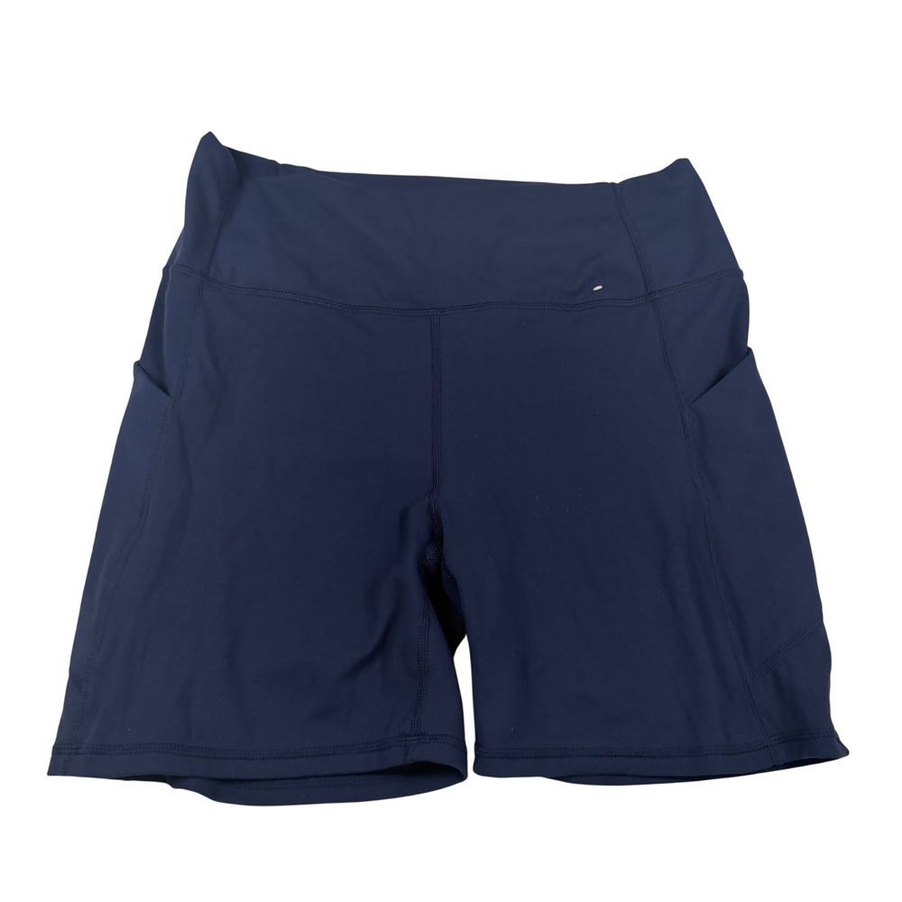 Fabletics Navy Blue High Waisted Biker Short with Pocket XL SO2500656-4846-36200
